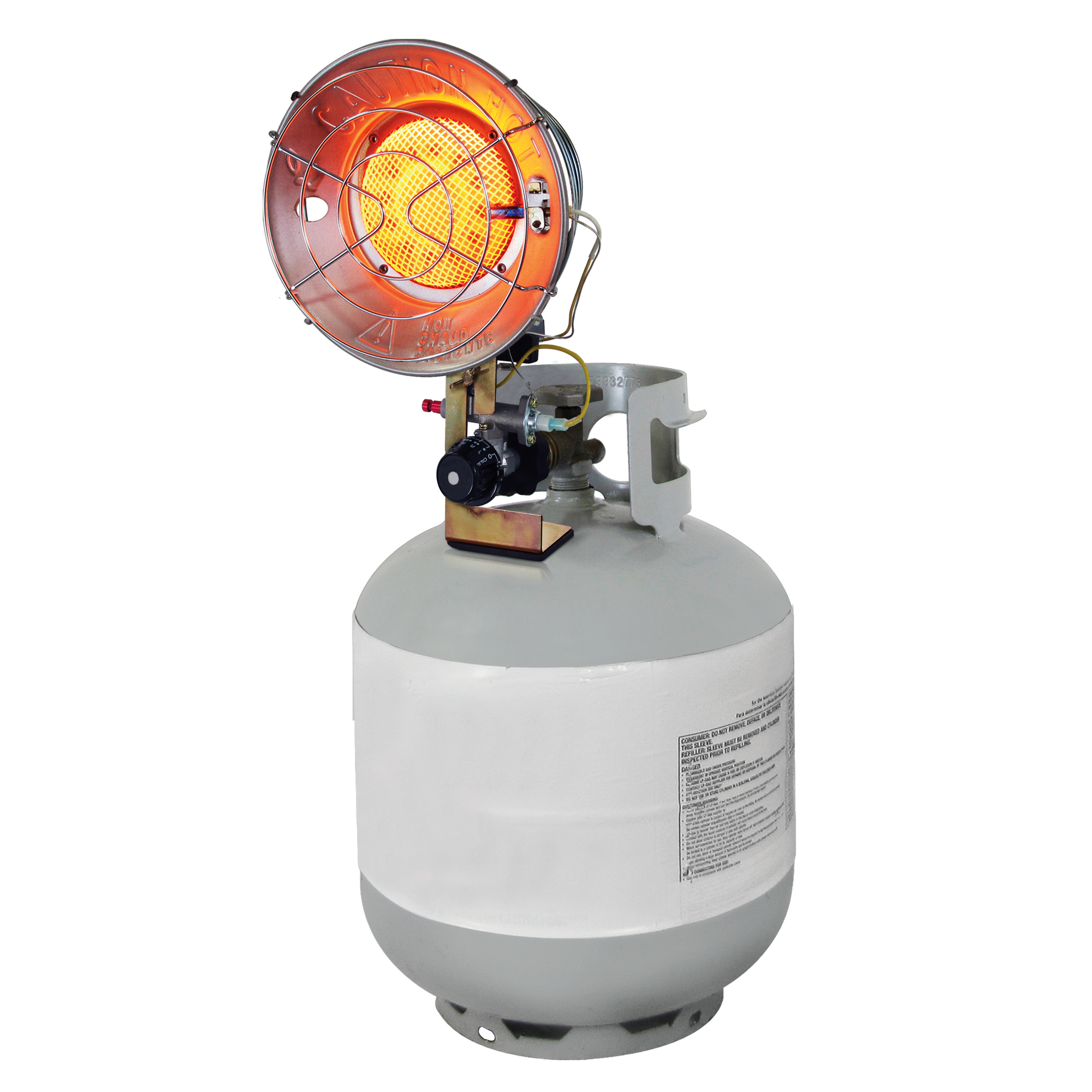 Dyna Glo, 15000-BTU Portable Tank Top Heater-LP, Fuel Type Propane, Max. Heat Output 15000 Btu/hour, Model# TT15000M
